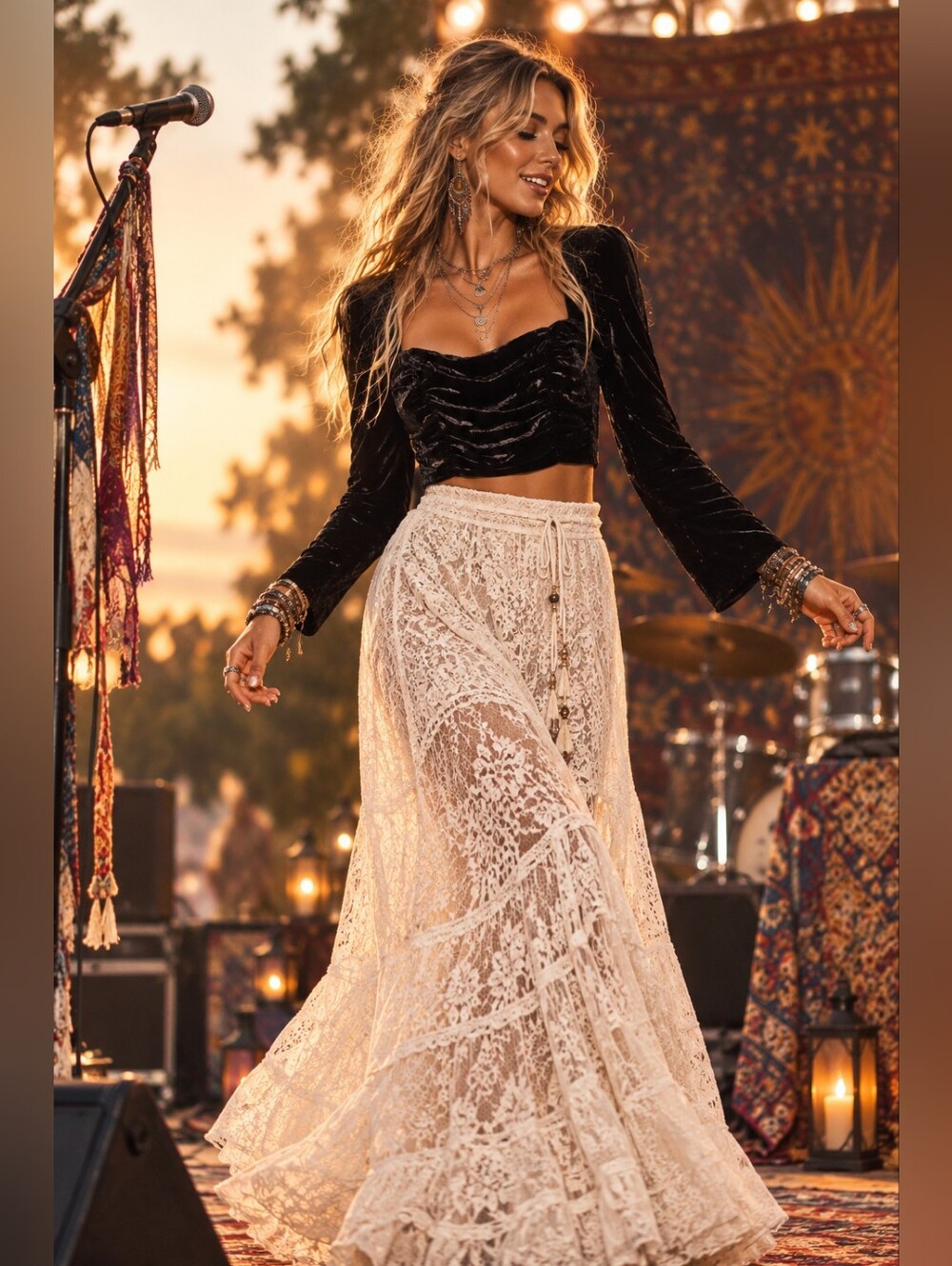 #37 Bohemian Velvet Top